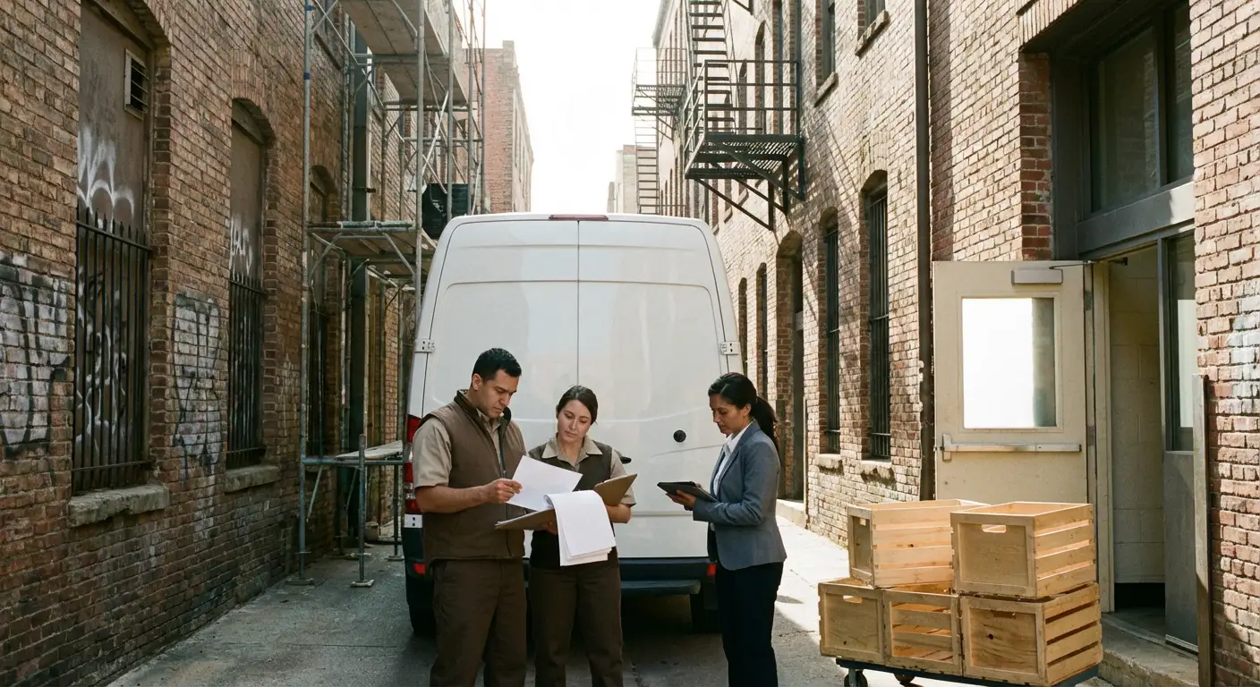Waynesboro alley delivery access and clearance check