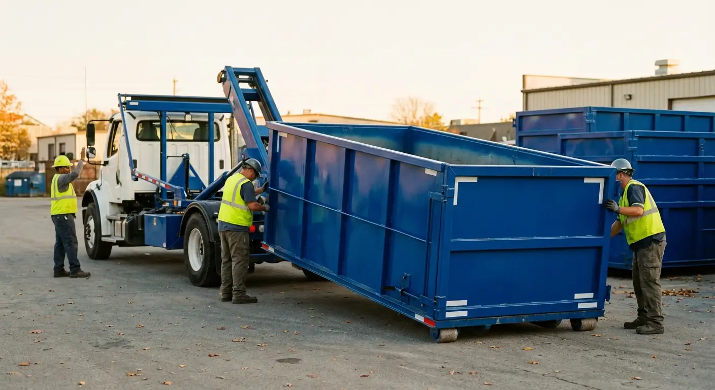 Commercial waste management and dumpster rental logistics in Waynesboro, GA