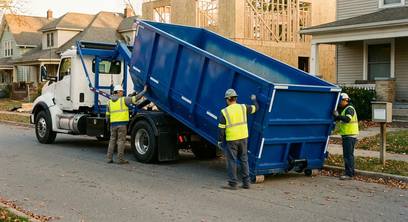 Construction dumpster delivery and waste management in Waynesboro