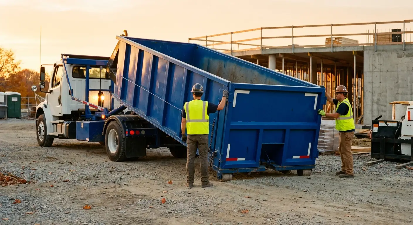 Commercial dumpster rental delivery in Waynesboro, GA